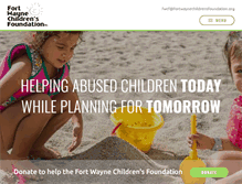 Tablet Screenshot of fortwaynechildrensfoundation.org